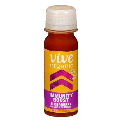 Vive Organic Shot Elderberry Ginger & Turmeric Immunity Boost 12/2 OZ [UNFI #2318269] [ebt]