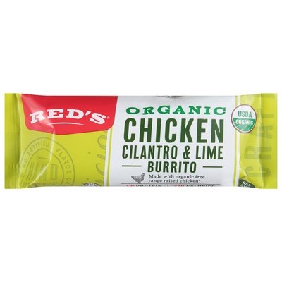 Reds Burrito Organic Chicken Cilantro & Lime 12/4.5 OZ [UNFI #1708312] [ebt]