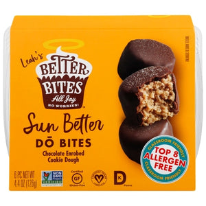 Better Bites Cookie Dough Chocolate Enrobed Sun Better do Bites 6/4.4 OZ [UNFI #02408060] [ebt]