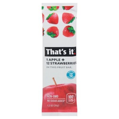 Thats It Fruit Bar Apple + Strawberries 12/1.2 OZ [UNFI-CARLISLE #1551282] [ebt]