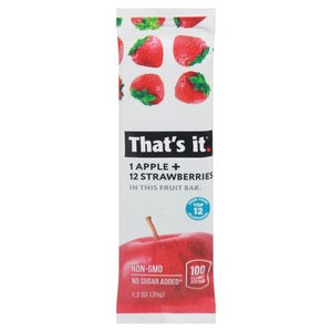 Thats It Fruit Bar Apple + Strawberries 12/1.2 OZ [UNFI-CARLISLE #1551282] [ebt]