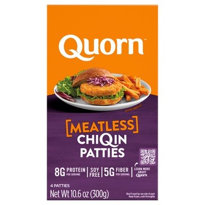 Quorn Chiqin Patties Meatless 12/10.6 OZ [UNFI #165217] [ebt]
