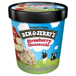 Ben & Jerrys Ice Cream Strawberry Cheesecake 8/PINT [UNFI #2696326] [ebt]