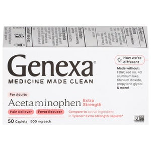 Genexa Acetaminophen Extra Strength For Adults Caplets 1/50 CT [UNFI-CARLISLE #2984599]