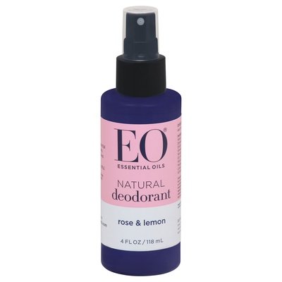 Eo Deodorant Natural Rose & Lemon Essential Oils 1/4 OZ [UNFI-CARLISLE #2513356]