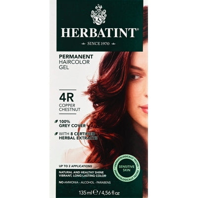 Herbatint Permanent Haircolor Gel Copper Chestnut 4R 1/5.75 OZ [UNFI-CARLISLE #3115615]