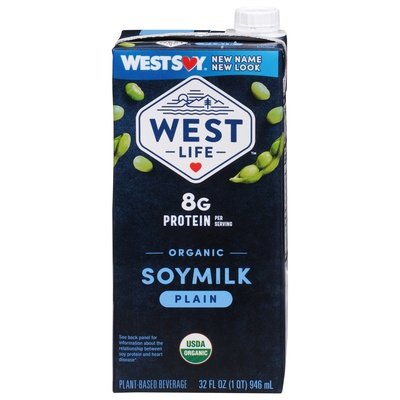 Westsoy Soymilk Organic Plain 12/32 OZ [UNFI #541805] [ebt]