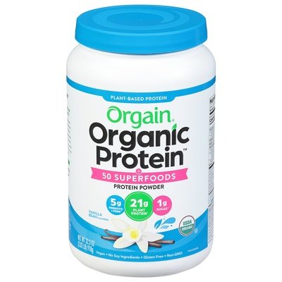 Orgain Protein Powder + 50 Superfoods Vanilla Bean Flavored 1/2.02 LB [UNFI-CARLISLE #2470920]