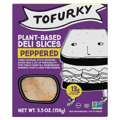Tofurky Deli Slices Plant-Based Peppered 6/5.5 OZ [UNFI #1221928] [ebt]
