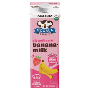 Mooala Banana Milk Strawberry 6/32 OZ [UNFI #03128352] [ebt]
