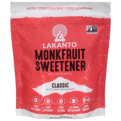 Lakanto White Sugar Replacement Classic Monkfruit Sweetener 10/8.29 OZ [UNFI #2911626] [ebt]