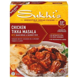 Sukhis Chicken Tikka Masala With Naan Bread & Basmati Rice 6/11 OZ [UNFI #345165] [ebt]