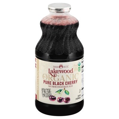 Lakewood Juice Organic Pure Black Cherry 6/32 OZ [UNFI #2408912] [ebt]