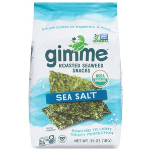 Gimme Seaweed Snacks Sea Salt Roasted 12/.35 OZ [UNFI #1189000] [ebt]