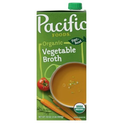 Pacific Foods Vegetable Broth Organic 12/32 OZ [UNFI #572727] [ebt]