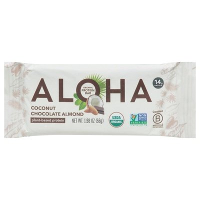 Aloha Protein Bar Organic Coconut Chocolate Almond 12/1.98 OZ [UNFI-CARLISLE #2734689] [ebt]
