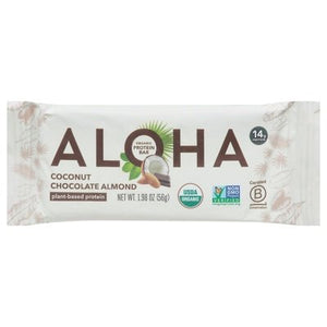 Aloha Protein Bar Organic Coconut Chocolate Almond 12/1.98 OZ [UNFI-CARLISLE #2734689] [ebt]