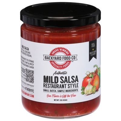 The Backyard Food Company Salsa Mild Restaurant Style 6/16 OZ [UNFI #02802288] [ebt]