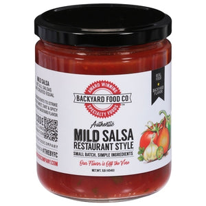 The Backyard Food Company Salsa Mild Restaurant Style 6/16 OZ [UNFI #02802288] [ebt]