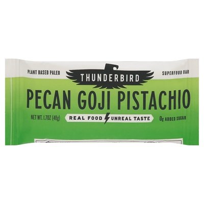 Thunderbird Super Food Bar Pecan Goji Pistachio 12/1.7 OZ [UNFI #2690949] [ebt]
