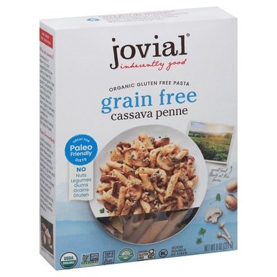 Jovial Cassava Penne Gluten Free Grain Free Organic 6/8 OZ [UNFI #2566339] [ebt]