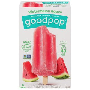 Goodpop Pops Watermelon Agave 8/4/2.75OZ [UNFI #1644921] [ebt]