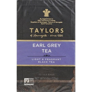 Taylors Of Harrogate Black Tea Earl Grey Bags 6/50 BAG [UNFI #703314] [ebt]