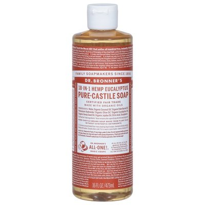Dr Bronners Soap Pure-Castile 18-In-1 Hemp Eucalyptus 1/16 OZ [UNFI-CARLISLE #328906]