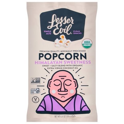 Lesser Evil Popcorn Himalayan Sweetness 12/6.4 OZ [UNFI #2846376] [ebt]