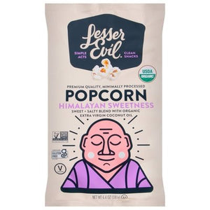 Lesser Evil Popcorn Himalayan Sweetness 12/6.4 OZ [UNFI #2846376] [ebt]