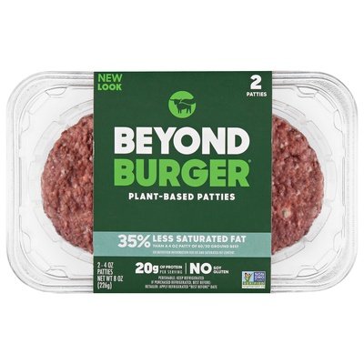 Beyond Meat Beyond Burger Plant-Based Patties 2 - 4 Oz Trays 8/8 OZ [UNFI #2020006] [ebt]