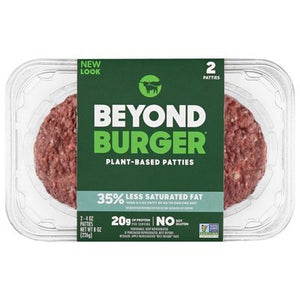 Beyond Meat Beyond Burger Plant-Based Patties 2 - 4 Oz Trays 8/8 OZ [UNFI #2020006] [ebt]