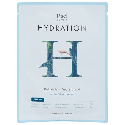Rael Inc. Facial Sheet Masks Hydration Refresh + Moisturize 1/1 CT [UNFI-CARLISLE #3135662]