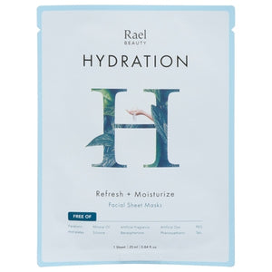 Rael Inc. Facial Sheet Masks Hydration Refresh + Moisturize 1/1 CT [UNFI-CARLISLE #3135662]