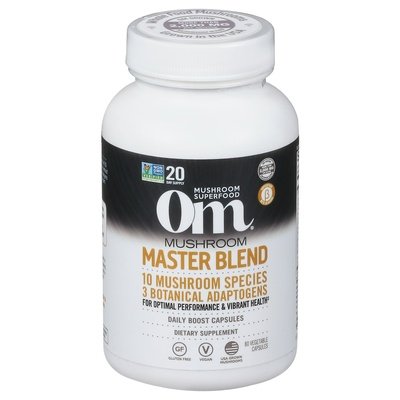 Om Mushroom Master Blend Vegetable Capsules 80 CT [UNFI #2627016]