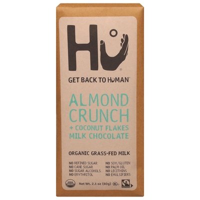 Hu Milk Chocolate Almond Crunch + Coconut Flakes 6/2.1 OZ [UNFI-CARLISLE #2871432] [ebt]