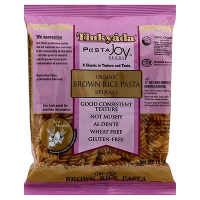 Tinkyada Brown Rice Pasta Organic Spirals 12/12 OZ [UNFI #640060] [ebt]