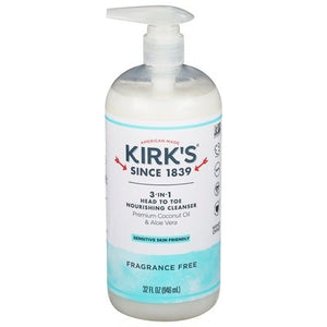 Kirks Nourishing Cleanser 3-in-1 Fragrance Free 32 OZ [UNFI #2779999] T
