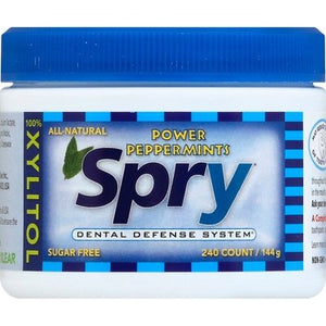 Spry Mints Sugar Free Power Peppermints 1/240 CT [UNFI-CARLISLE #1701754] [ebt]