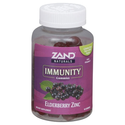 Zand Elderberry Zinc Immunity Naturals Gummies 60 CT [UNFI-CARLISLE #2359982]