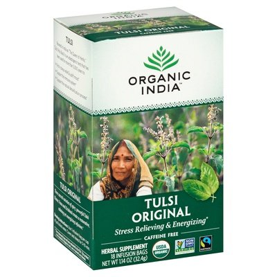 Organic India Herbal Supplement Tulsi Original Caffeine Free Infusion Bags 6/18 BAG [UNFI #124966] [ebt]