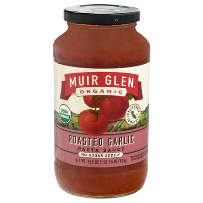 Muir Glen Pasta Sauce Organic Roasted Garlic 12/23.5 OZ [UNFI #2907244] [ebt]