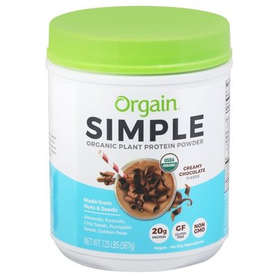 Orgain Plant Protein Powder Organic Creamy Chocolate Flavor 1/1.25 LB [UNFI-CARLISLE #2637825]