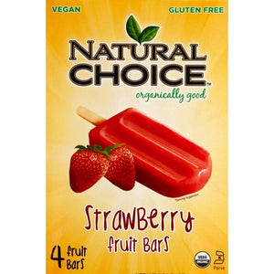 Natural Choice Fruit Bars Strawberry 6/4/2.75OZ [UNFI #01698497] [ebt]