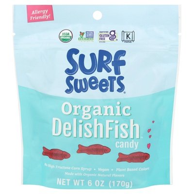 Surf Sweets Candy Organic Delish Fish 8/6 OZ [UNFI #2744928] [ebt]