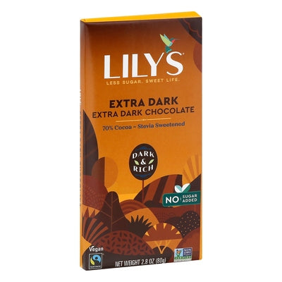 Lilys Dark Chocolate Extra Dark 70% Cocoa 12/2.8 OZ [UNFI-CARLISLE #1689595] [ebt]