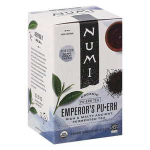 Numi Tea Pu-Erh Tea Organic Emperors Pu-Erh 6/16 BAG [UNFI #676015] [ebt]