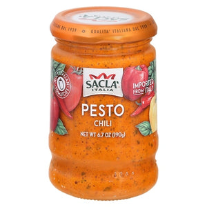 Sacla North America Pesto Chili 6/6.7 OZ [UNFI #02436517] [ebt]