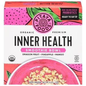 Pitaya Foods Smoothie Bowl Dragon Fruit/Pineapple/Mango Inner Health 6/6 OZ [UNFI #3030871] [ebt]