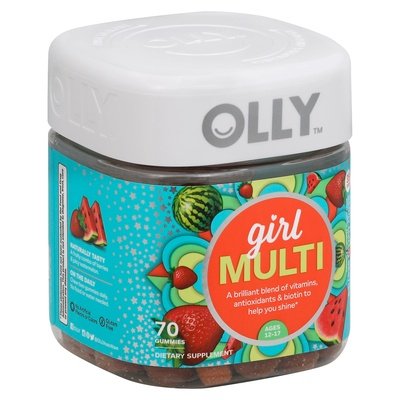 Olly Girl Multi Berry Melon Besties Ages 12-17 Gummies 1/70 CT [UNFI-CARLISLE #2736361]